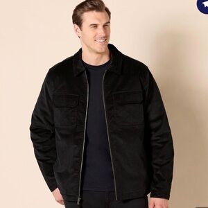 Amazon Essentials Navy Corduroy Zip up Jacket